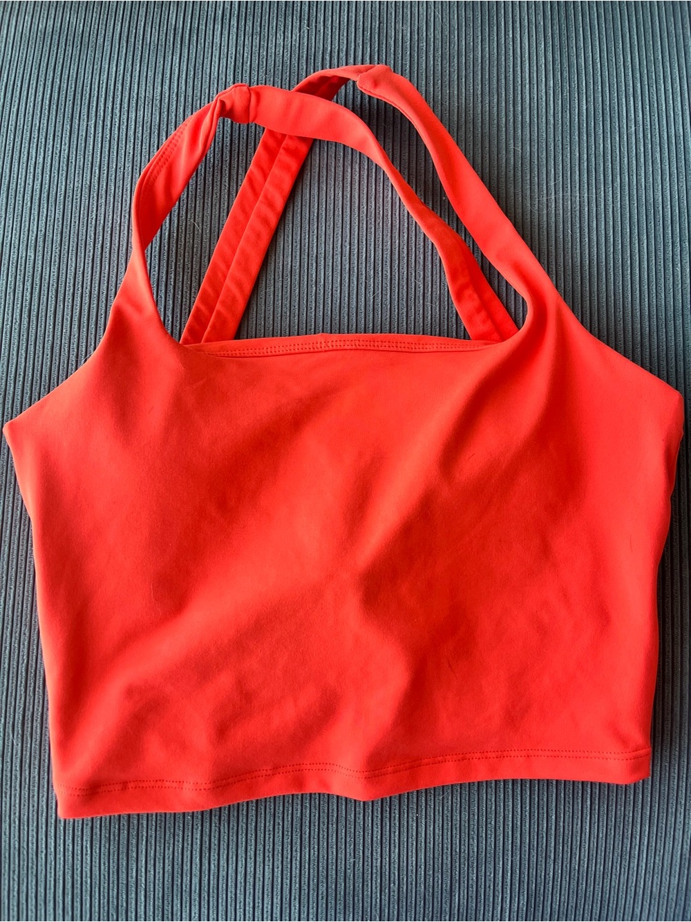 NWOT Born Primitive Sports Bra Crop Top S Train Athleisure Neon Orange Summer
